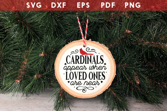 Christmas Cardinal Round Ornament SVG Review