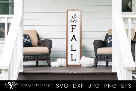 Hello Fall Autumn Quote Porch Sign Embroidery Review
