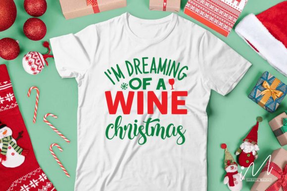 I’m Dreaming of a Wine Christmas Svg