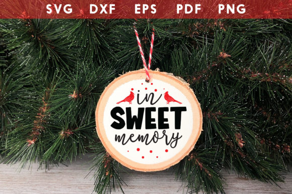 In Sweet Memory, Cardinal Ornament SVG Review