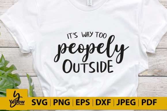 Sarcastic Quote - Too Peopely Outside Embroidery Review