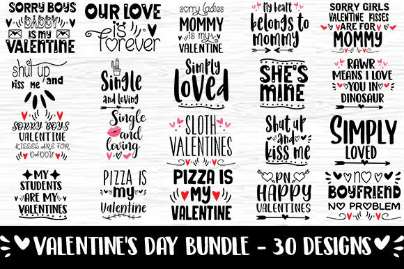 Valentine Bundle 30 Quote Sayings Review
