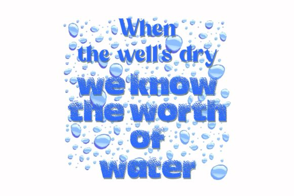 When the Wells Dry Quote Water Embroidery Review